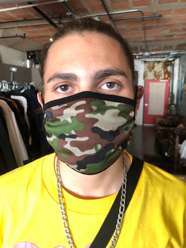 Mask - Poly Spandex Washable Camo Print
