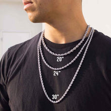 Load image into Gallery viewer, Kannabling Rope Chain Necklace Size Chart