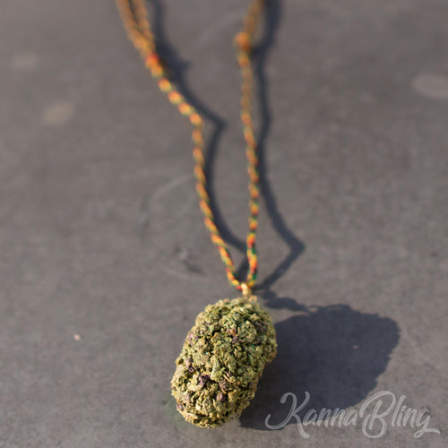 KannaBling - Marijuana Weed Cannabis Nug Pendant Necklace 