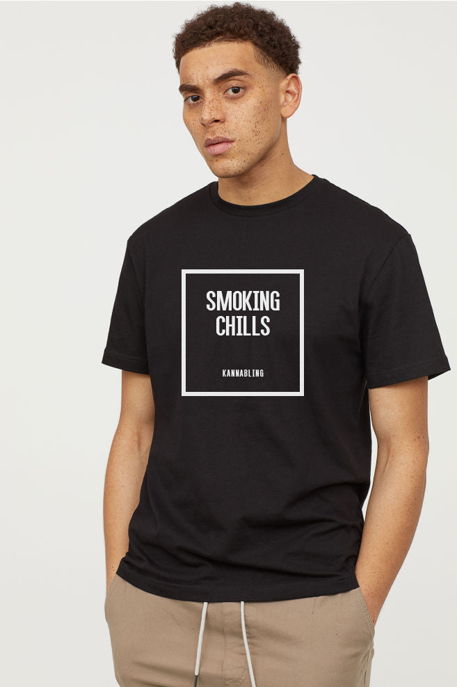 KannaBling - T-Shirt Smoking Chills for sale