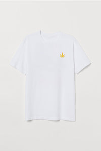 KannaBling - T-Shirt Weed Leaf Chest Plate