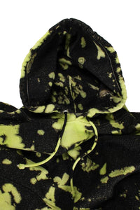 Kannabling - Hoodie Tie Dye Neon Green Black Champion Quality