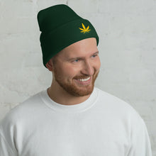 Load image into Gallery viewer, KannaBling - Beanie Cannabis Gold Leaf of Life