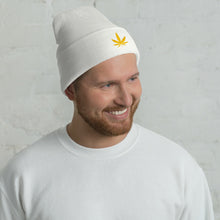Load image into Gallery viewer, KannaBling - Beanie Cannabis Gold Leaf of Life